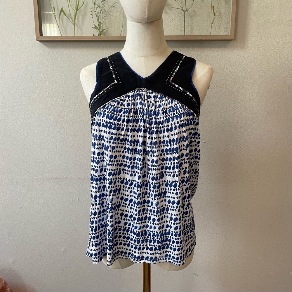 Blue Boho Tank